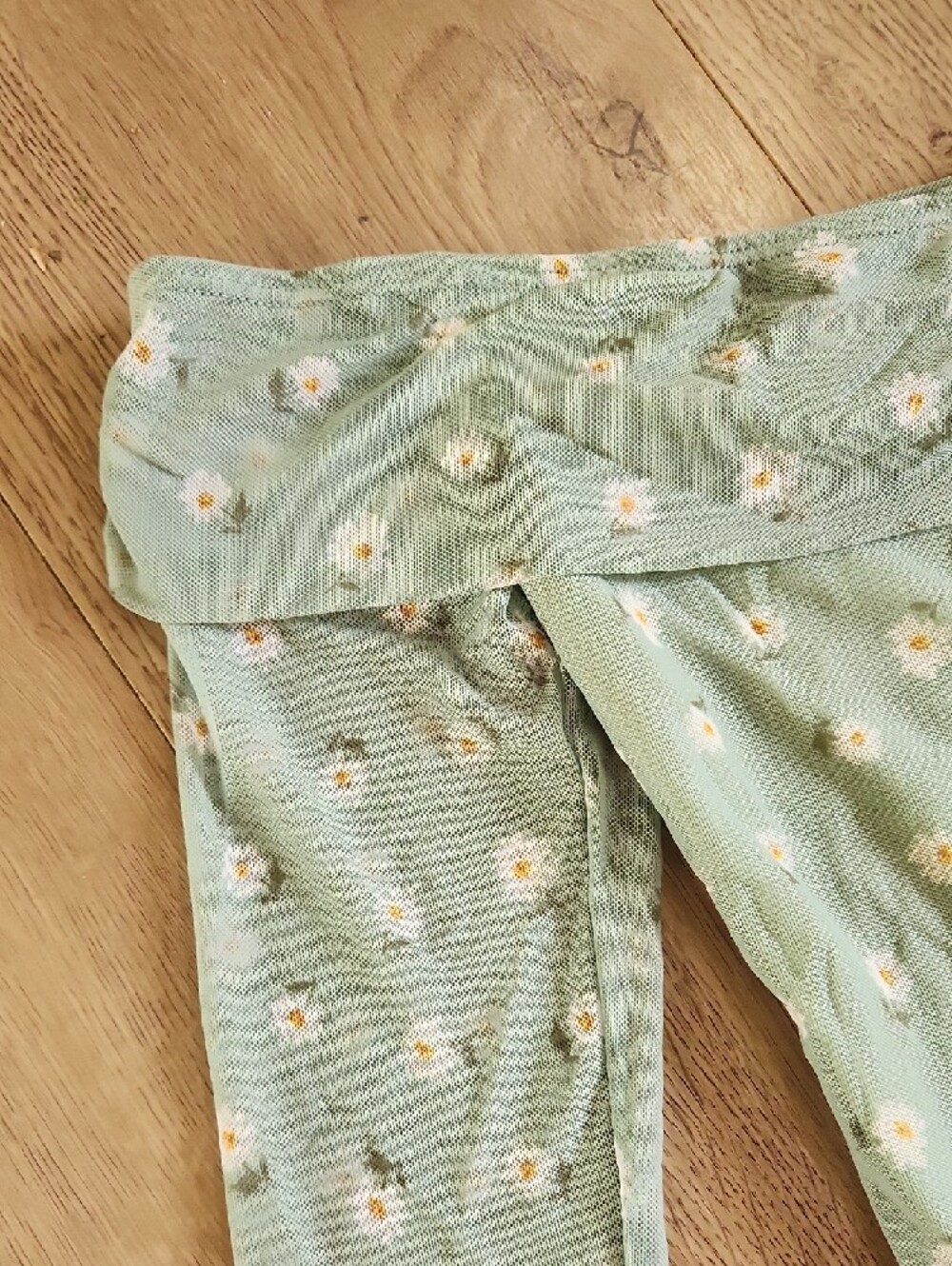 NWT ASee You Monday Green Daisy Print Dress - Picture 3 of 4